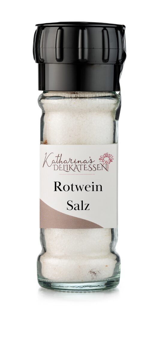 Salz mit Rotwein