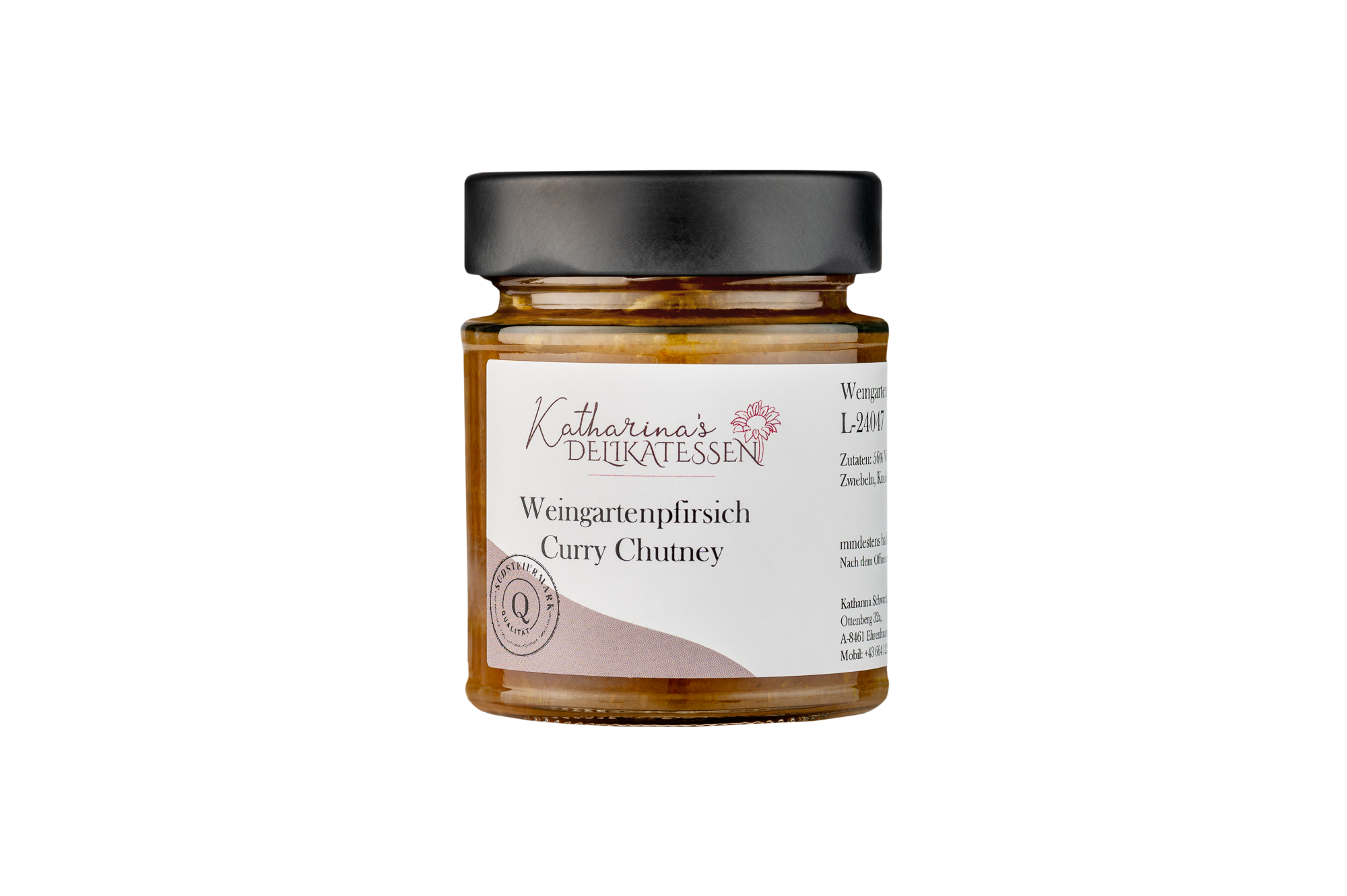 Chutney aus Pfirsich und Curry